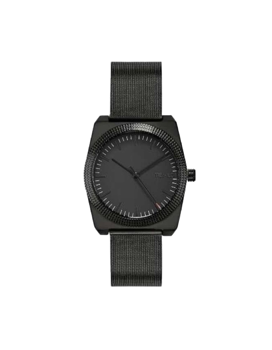 Tibaldi Steel Mesh Strap Black Dial Men'S Watch