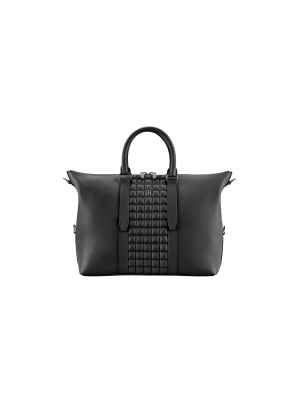 Montegrappa Amb-ition Weekender, Small Size, Black Base,Black Piping