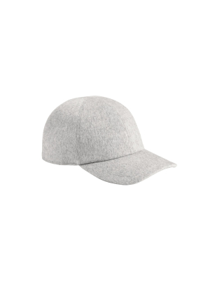 Montegrappa Pure Cashmere Baseball Cap, Grey