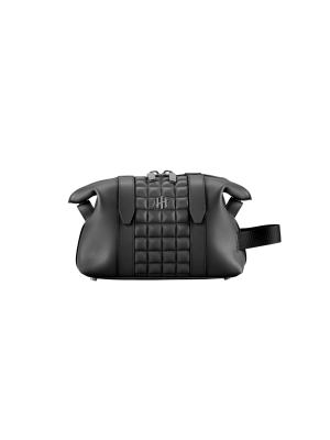 Montegrappa Amb-ition Washbag, Black Base, Black Piping, Black Trims