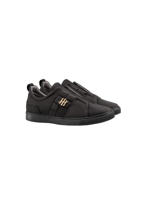 Montegrappa Sneaker Gold Edition Nubuck, Black/Black Sole
