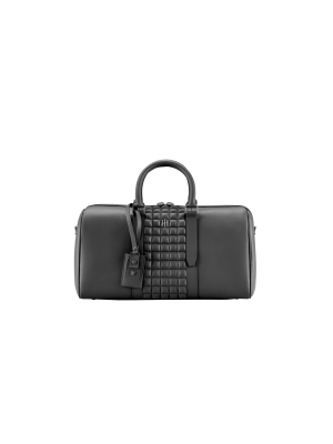 Montegrappa Amb-ition Duffle, Small Size, Black Base, Black Piping