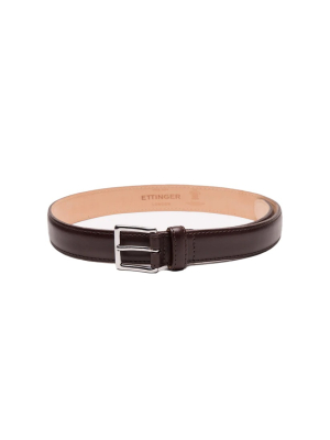 Ettinger Mens Waxy Leather Belt 35mm  95cm  Dark Brown