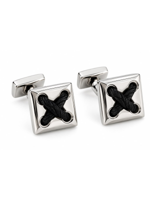 Babette Wasserman Rose Cross Cuffs Blk