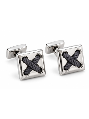 Babette Wasserman Rope Cross Cuffs Grey-D