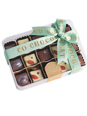 Co Chocolat Concious Truffles in Clear Box
