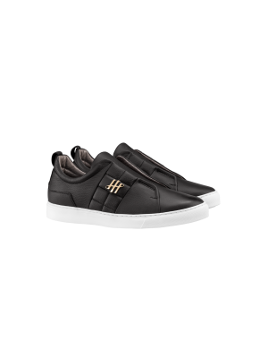 Montegrappa Sneaker Gold Edition, Tumbled Black Leather