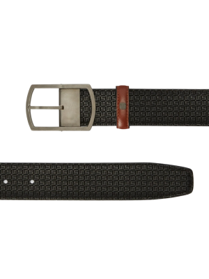 Serapian Reversible belt Stepan 72 Black/Cuoio