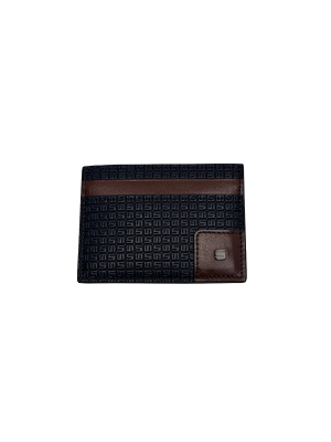Serapian Card case 4cc Stepan 72 Ocean Blue/Cuoio