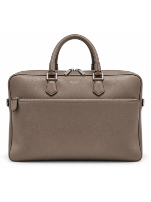 Serapian Slim briefcase Cachemire Sahara