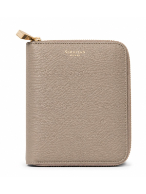 Serapian Mini zip wallet Rugiada Sahara