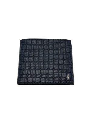 Serapian Billfold 4cc and coin purse Stepan Sust Ocean Blue/Black