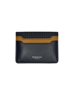Serapian Card case 5cc Stepan 72 Ocean Blue/Navy/Sunrise