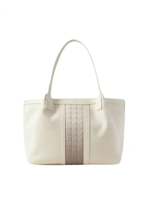 Serapian Small Secret bag Canvas Off White/Shaded Sahara