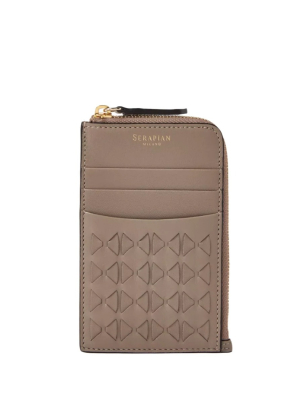 Serapian Zip card case Mosaico Sahara