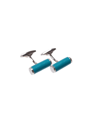 Ettinger Sterling Bar Cufflinks Turquoise