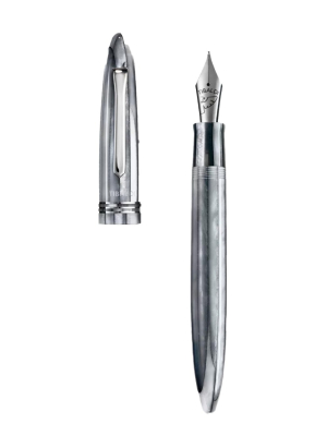 Tibaldi Pearl Mist Resin Fountain Pen With Palladium Trim