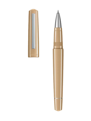 Tibaldi Nude Resin Rollerball Pen With Stainless Steel Trim