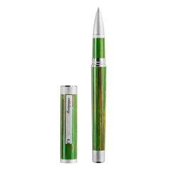 Montegrappa Zero Zodiac Virgo Rollerball Pen, Palladium IP Steel