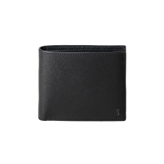 Serapian 4 card bilfold wallet with coin pouch leather