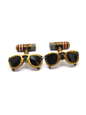Babette Wasserman Retro Sunglasses and Cigar Cufflinks