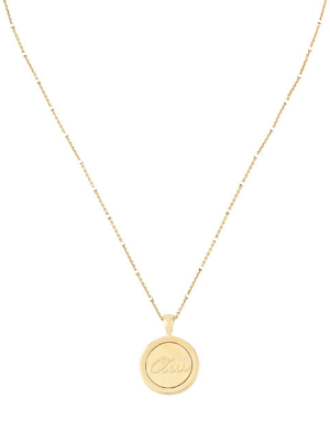 Babette Wasserman Twisting Oui Non Necklace, Gold