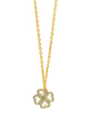 Babette Wasserman Clover Heart Necklace