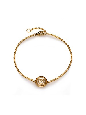 Babette Wasserman Twisting Heart Bracelet