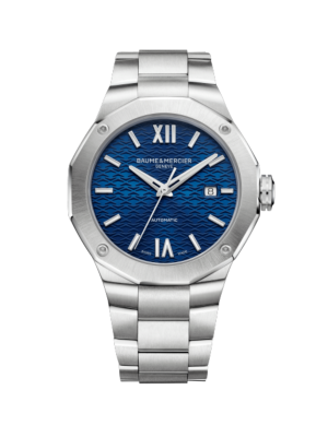 Baume & Marcier Riviera Gents Watch SS 42mm Blue Dial