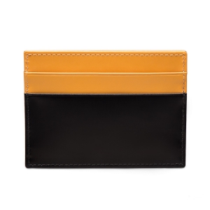 Ettinger Bridle Hide Flat Credit Card Case Black/London Tan