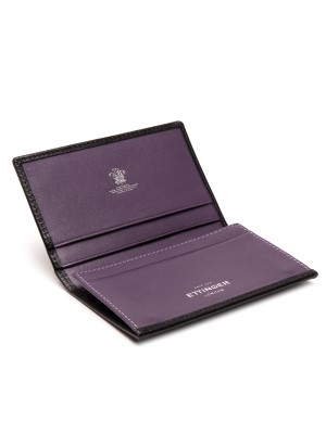 Ettinger Steling Visiting Card Case Black/Purple