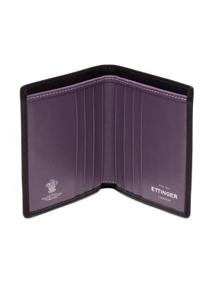 Ettinger Sterling Mini Wallet w. 6 C/C Black/Purple