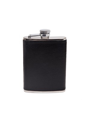 Ettinger Capra 6oz Captive Top Flask w. Funnel Black