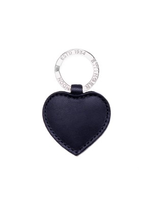 Ettinger Lifestyle Heart Key Fob Navy/Silver