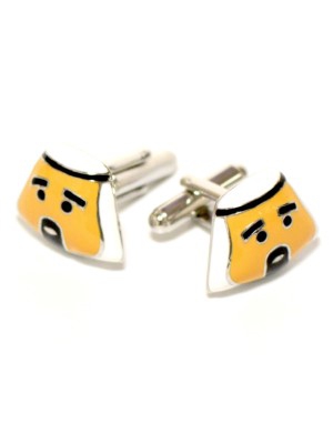 Fat Arab Cufflinks White