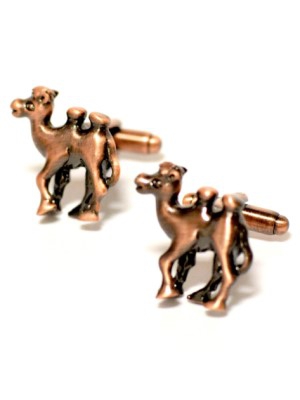 Camel cufflinks Bronze