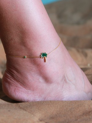 Lorina Jewels Palm tree anklet