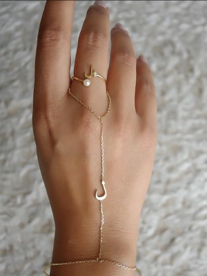 Lorina Jewels Arabic letter hand chain