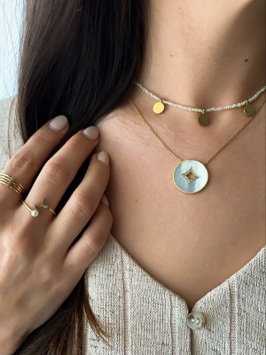 Lorina Jewels Perle de lune necklace