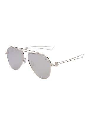 Momo Design Sunglasses Gents  Aviator Shape Metal Frame Smoke With Gold Mirror Lens