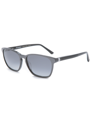 Montegrappa Sunglass - Polarized - Gray/Gray Gradian blueish lenses