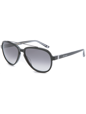 Montegrappa Sunglass - Polarized - Black/Gradian Black Lenses