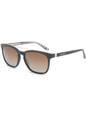 Montegrappa Sunglass - Polarized - Brown/Gradian Brown Lenses - Unisex