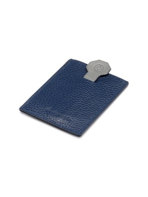 Credit Card Case, Flat, Blue & Grey