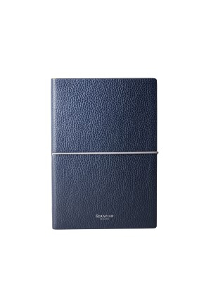 Serapian Quaderno 146 Cachemire Navy Blue