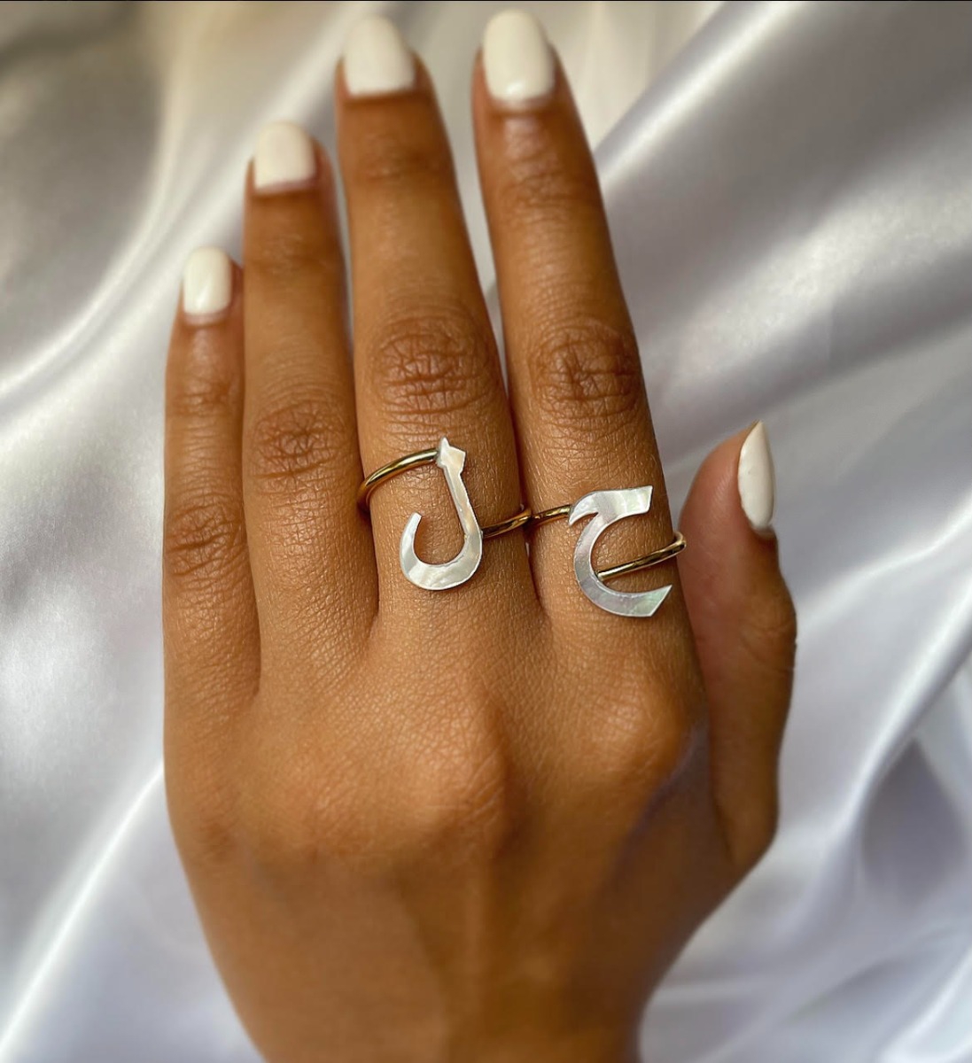 Arabic letter ring hotsell