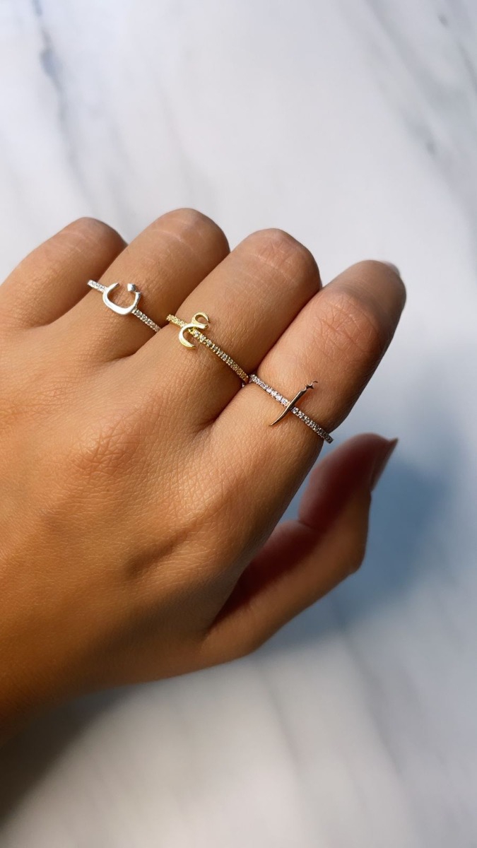 Arabic letter ring clearance